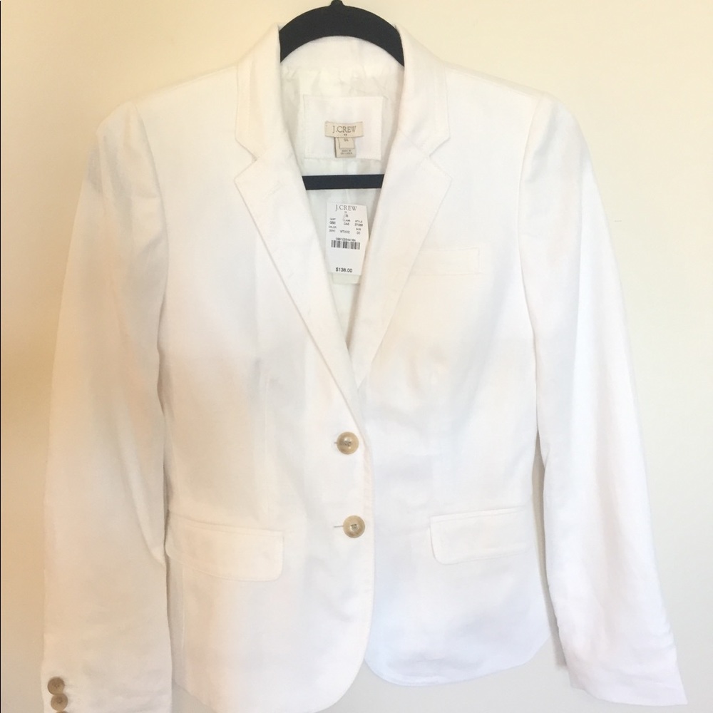 NWT White J. Crew Casual Blazer